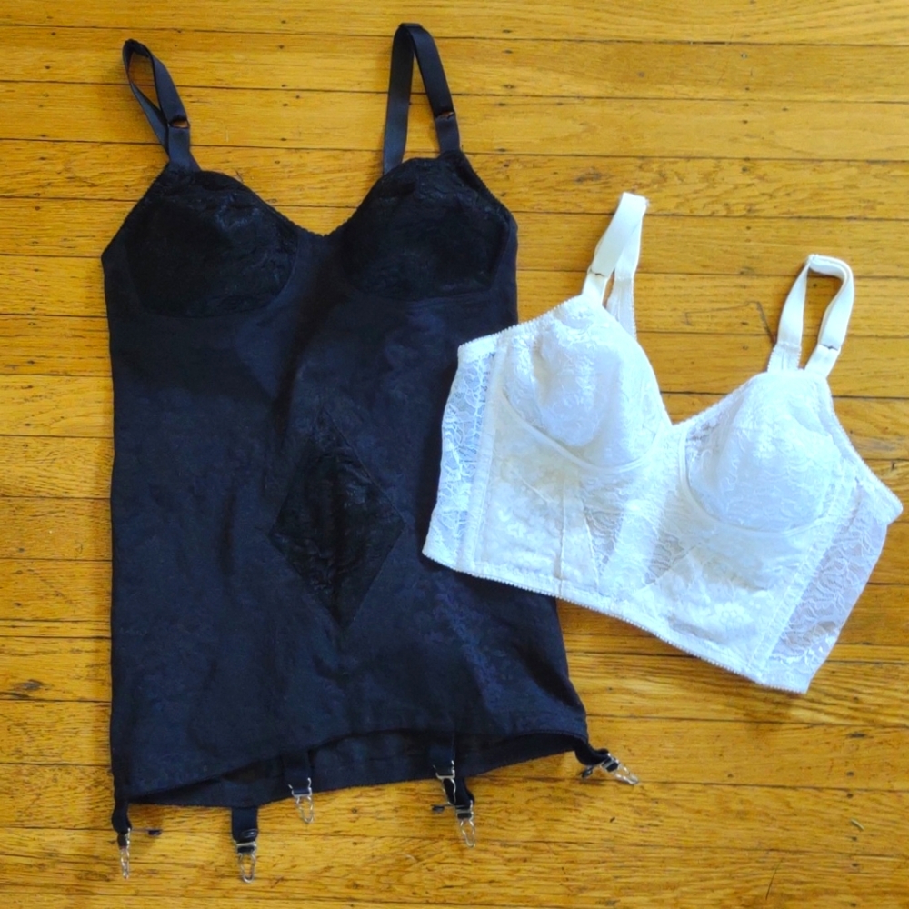 Rago 40B 2 piece lot all in one body briefer and bra